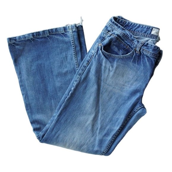 Maurices Jeans Womens Size 11 / 12 Short Molli Flare Frayed Distressed - Picture 6 of 16